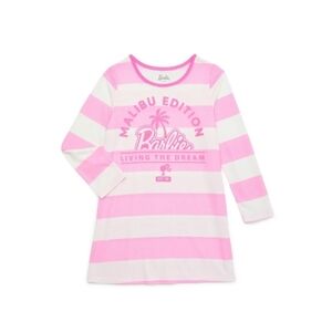 Barbie Little Girls Long Sleeve Nightgown New With Tags XS 4/5